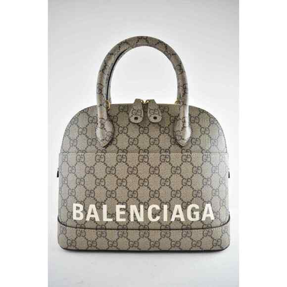 Gucci Balenciaga The Hacker Project Small Ville GG Logo Top Handle Shoulder Bag - Picture 2 of 12